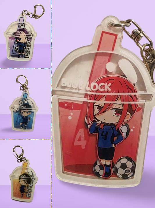Acrylic Shaker Keychain- Bluelock Inspired