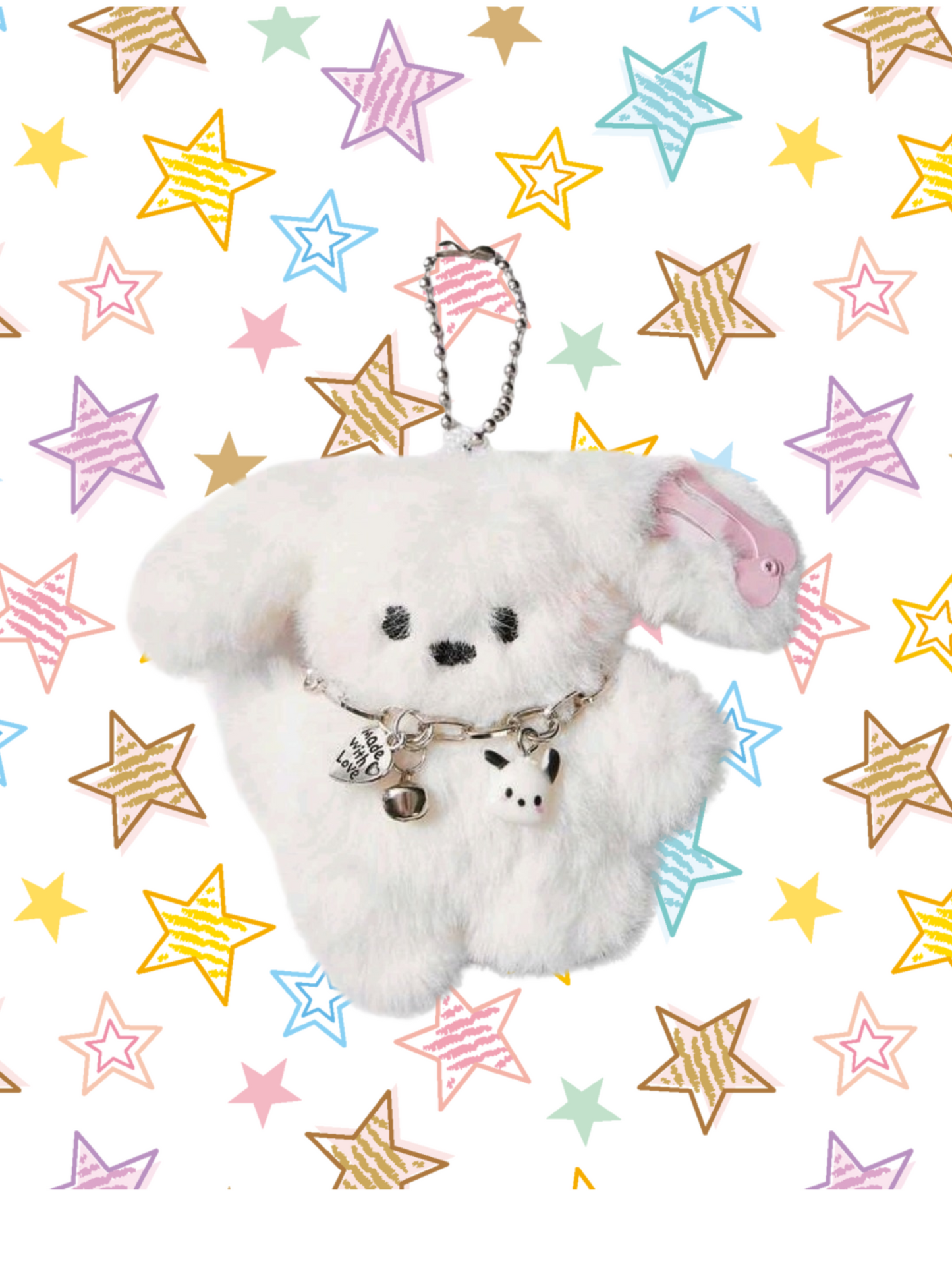 Keychain Plush: Cutie Pup necklace