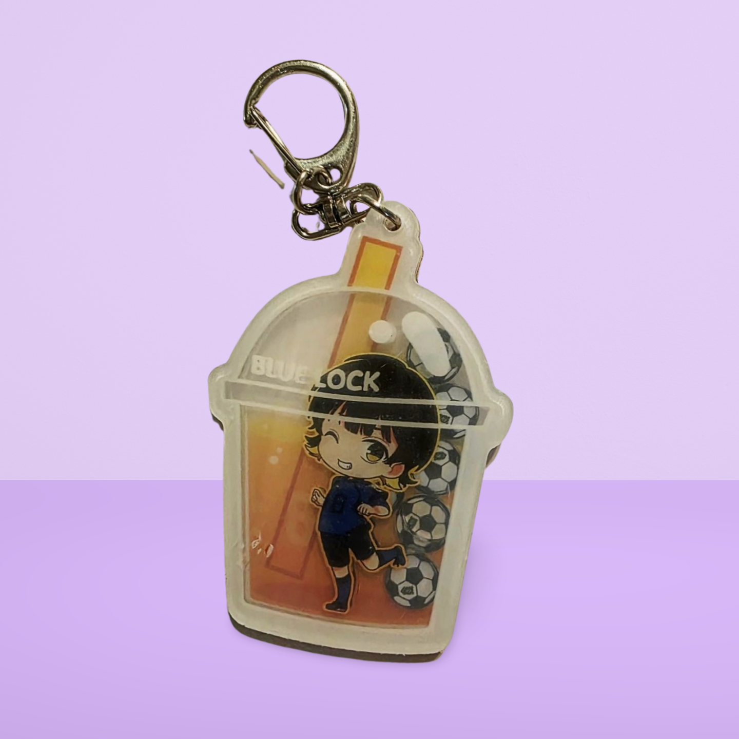 Acrylic Shaker Keychain- Bluelock Inspired
