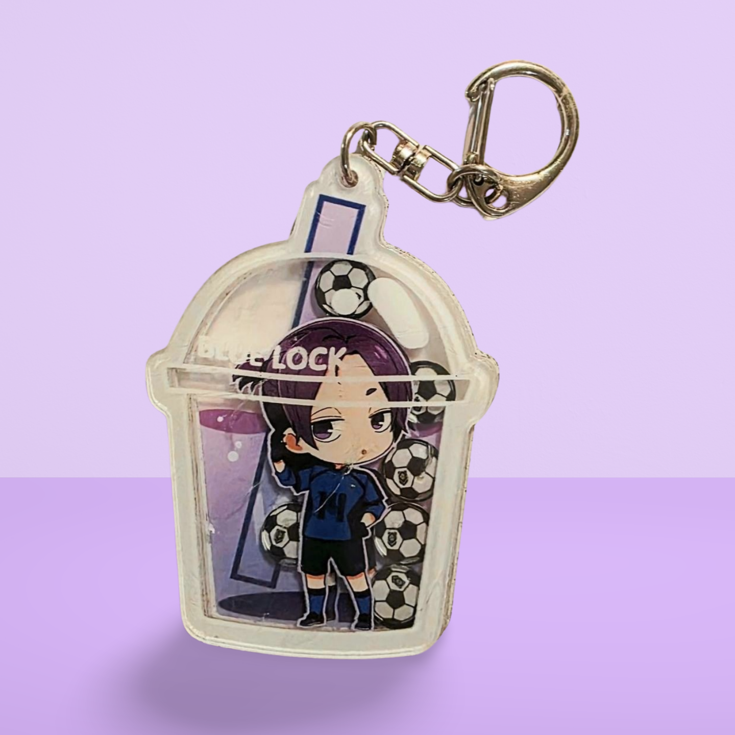 Acrylic Shaker Keychain- Bluelock Inspired