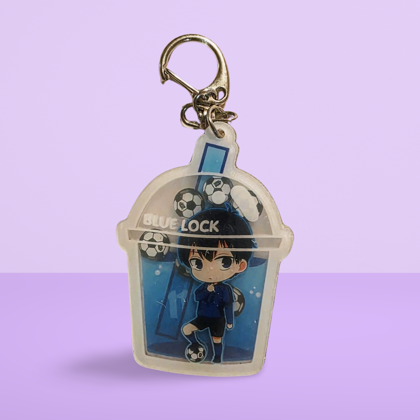 Acrylic Shaker Keychain- Bluelock Inspired