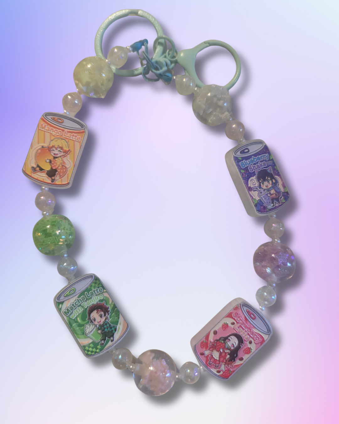 Demon slayer soda pop wristlet Keychain