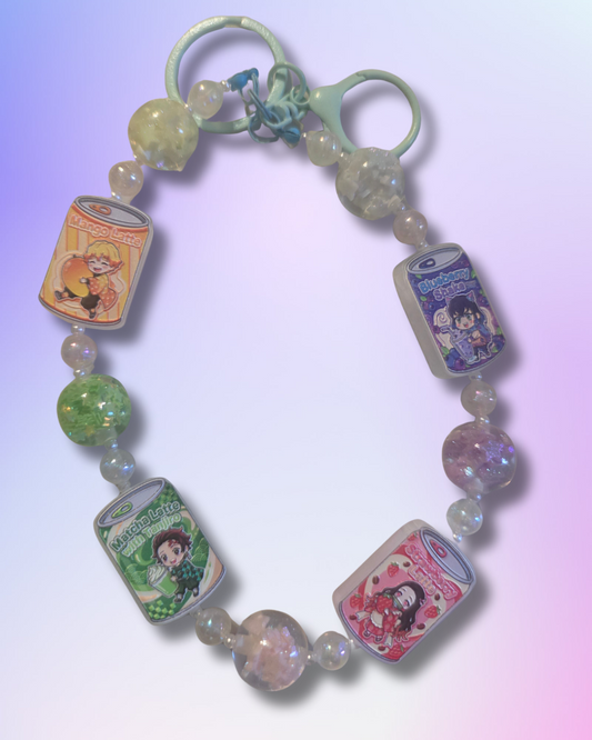 Demon slayer soda pop wristlet Keychain