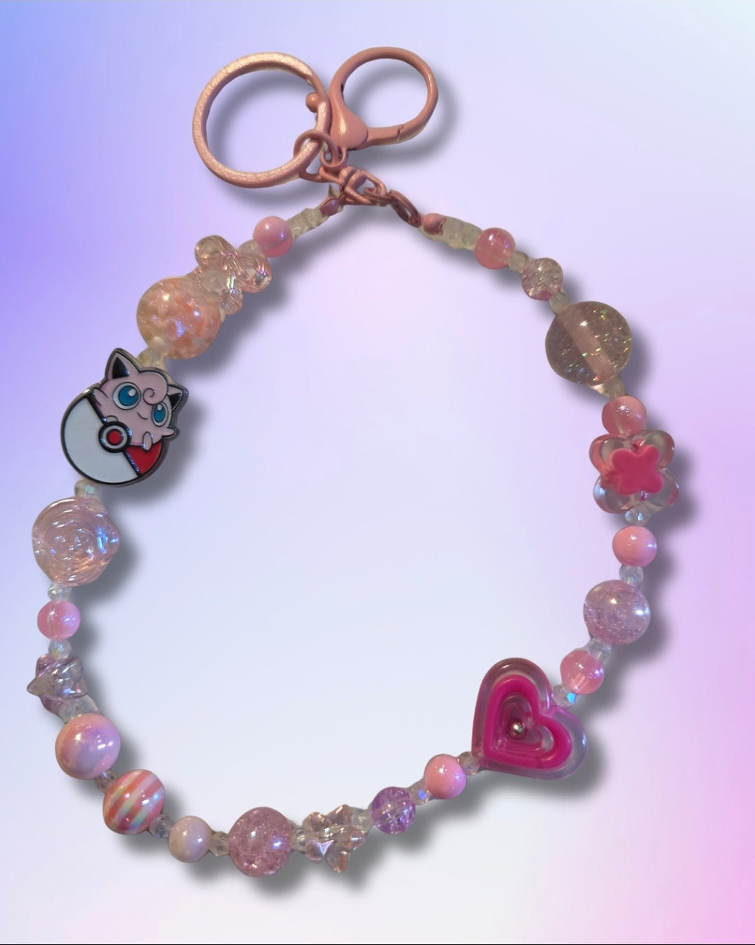 Jigglypuff wristlet Keychain